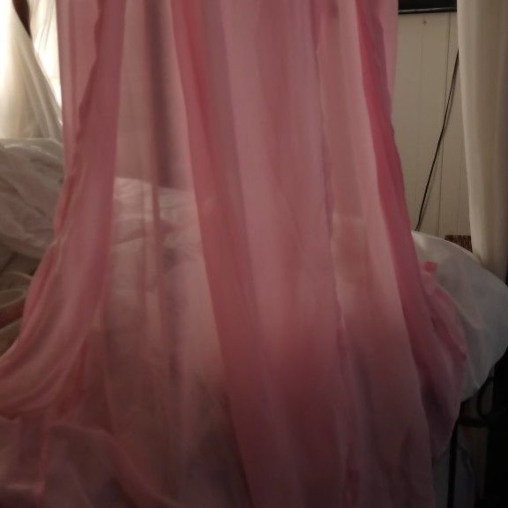 split sheer skirt
